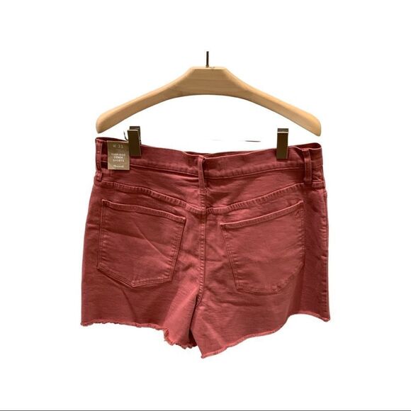 Madewell Garment-Dyed Button-Front High-Rise Denim Shorts - Picture 4 of 4